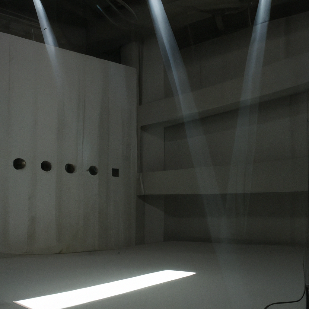 Minimalist editorial photo studio bathed in soft natural daylight with concrete and steel textures and subtle lens flare