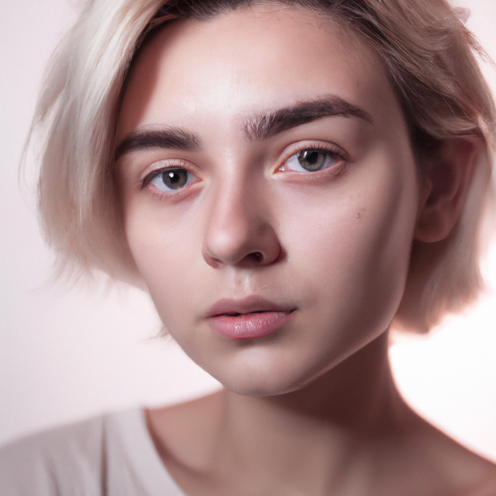 Clean portrait headshot with accurate skin tones in a minimalist studio