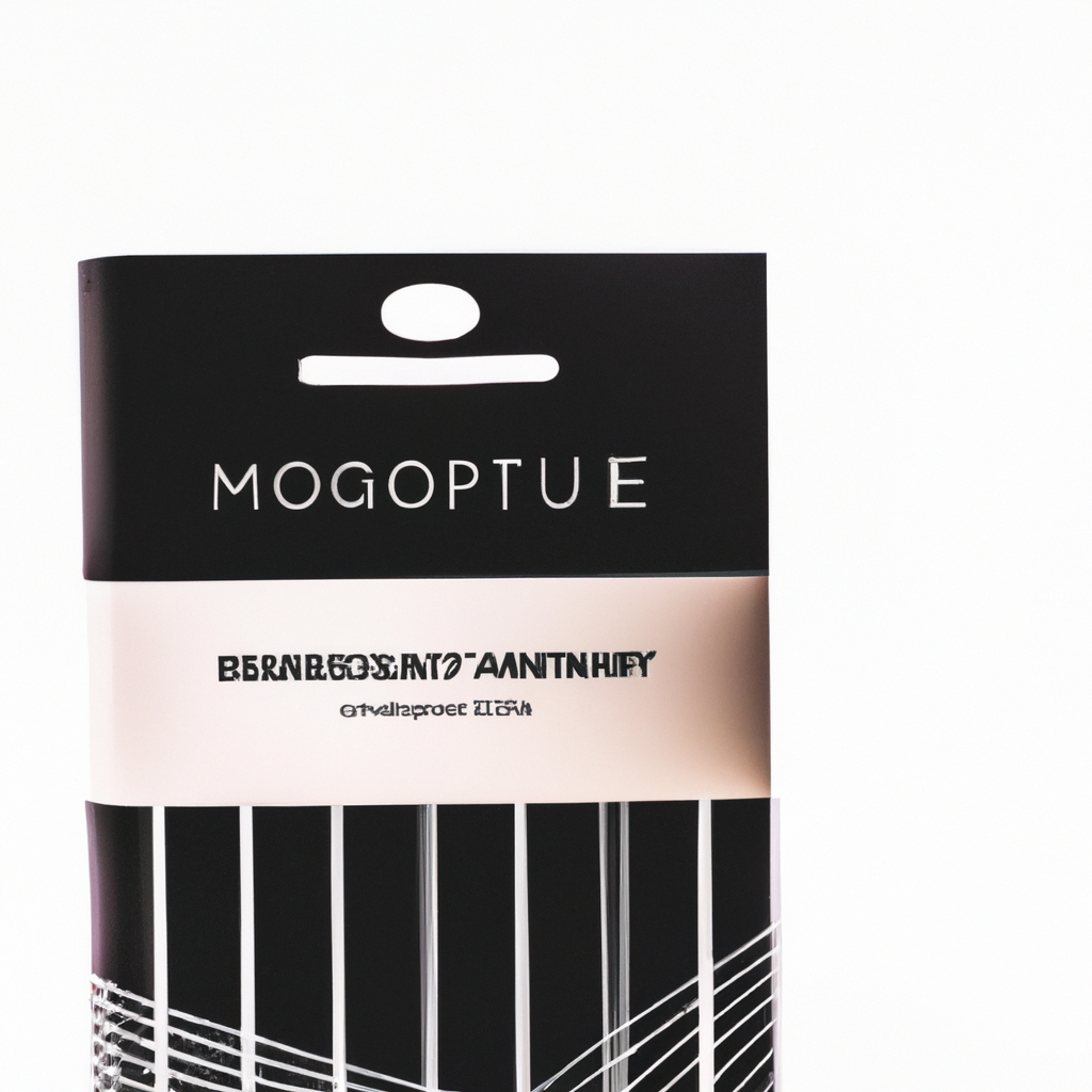 Product flat lay in a minimal grid with soft gradients and branding labels