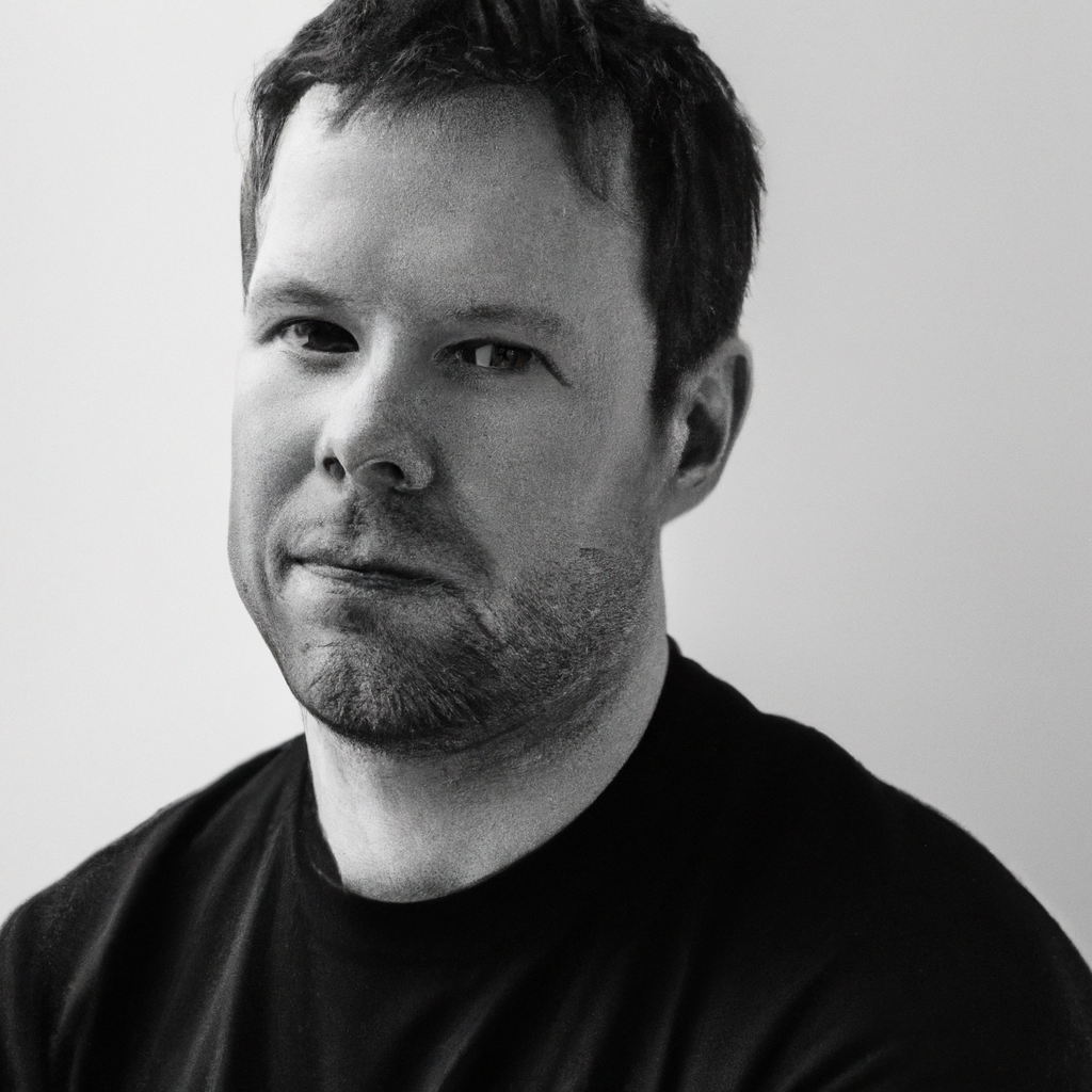 Alexei, Creative Director — monochrome editorial headshot